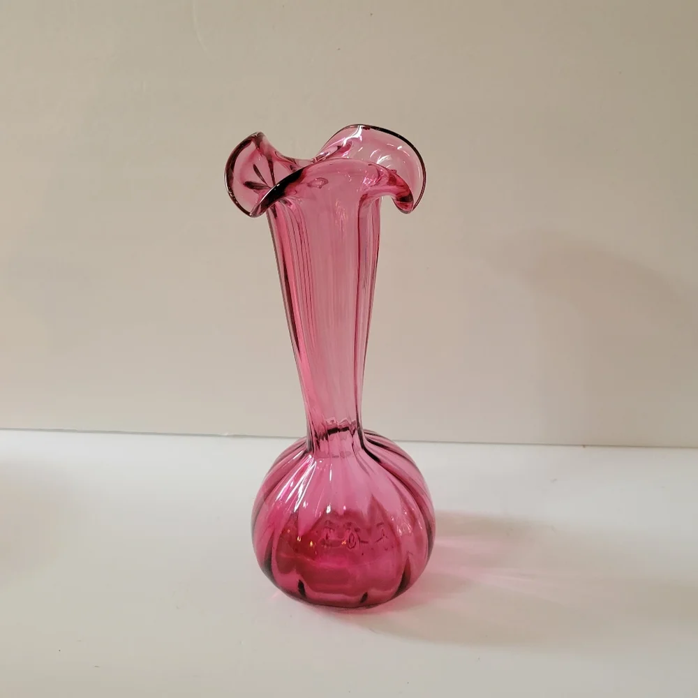 Vintage Hand Blown Glass Vase
